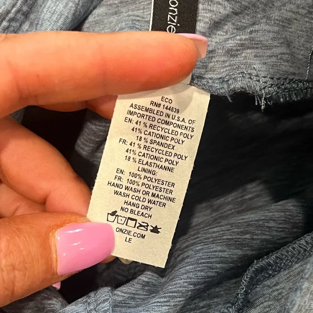 NWT Tonal Onzie Luxe Leggings Heathered Blue Size XS